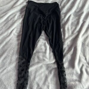 Sheer Leg Star Yoga Leggings